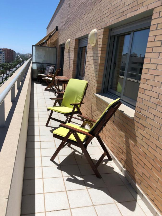 Atico Mirador Paseo Antonio Banderas Primera Linea De Playa Y Piscina Malaga Ngoại thất bức ảnh